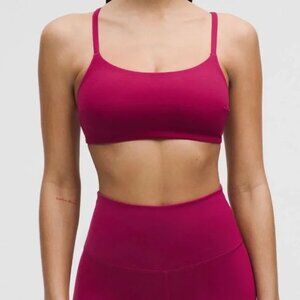 lululemon Wunder Train Strappy Racer Bra - Magenta Smoke - Size 8 - NWT